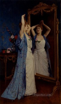 ラ・トワレの女性 オーギュスト・トゥルムーシュ Oil Paintings